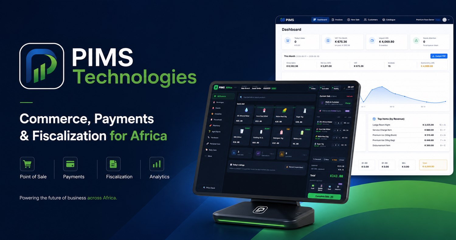 PIMS Technologies — Commerce, Payments and Fiscalization for Africa